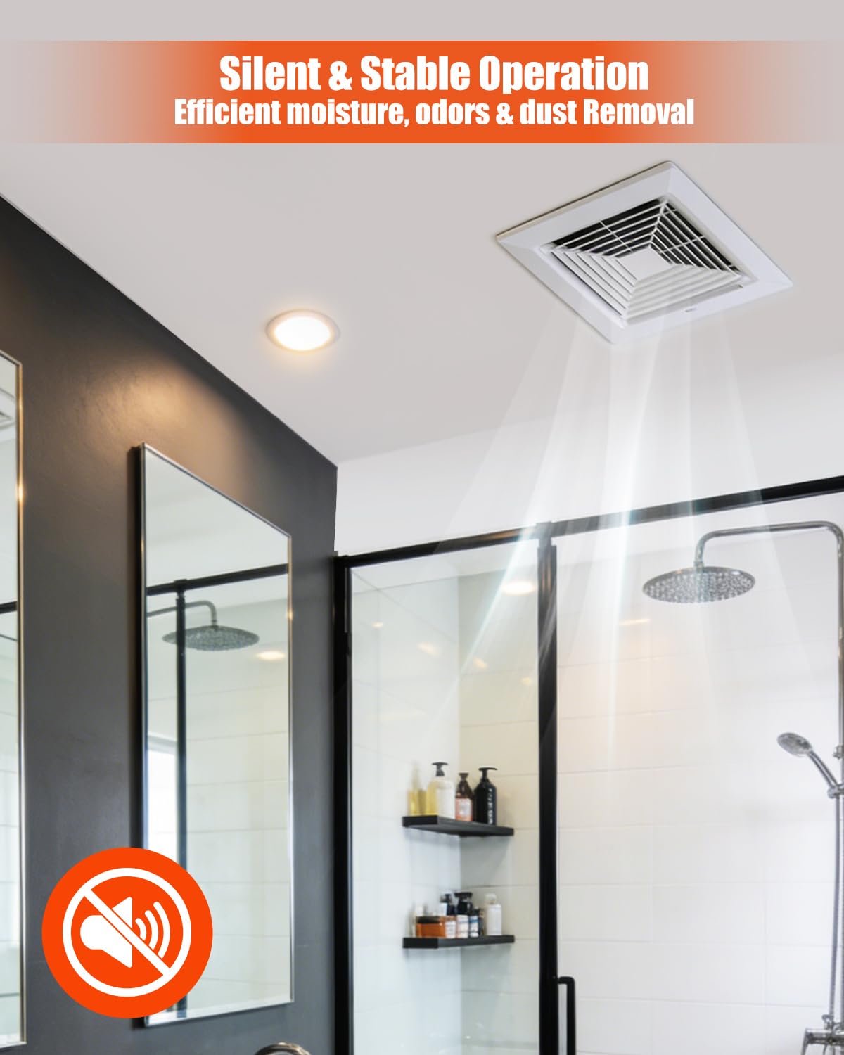 FFV3700297S Bathroom Exhaust Fan Motor Fit for FV-11VQ3 FV-08VQ3 FV11VH2 FV11VHL2 FV-LP003, Quiet Ventilation Fans Motor Replace FFV3700297S FFV3700175S, 120 Volts 1750 RPM