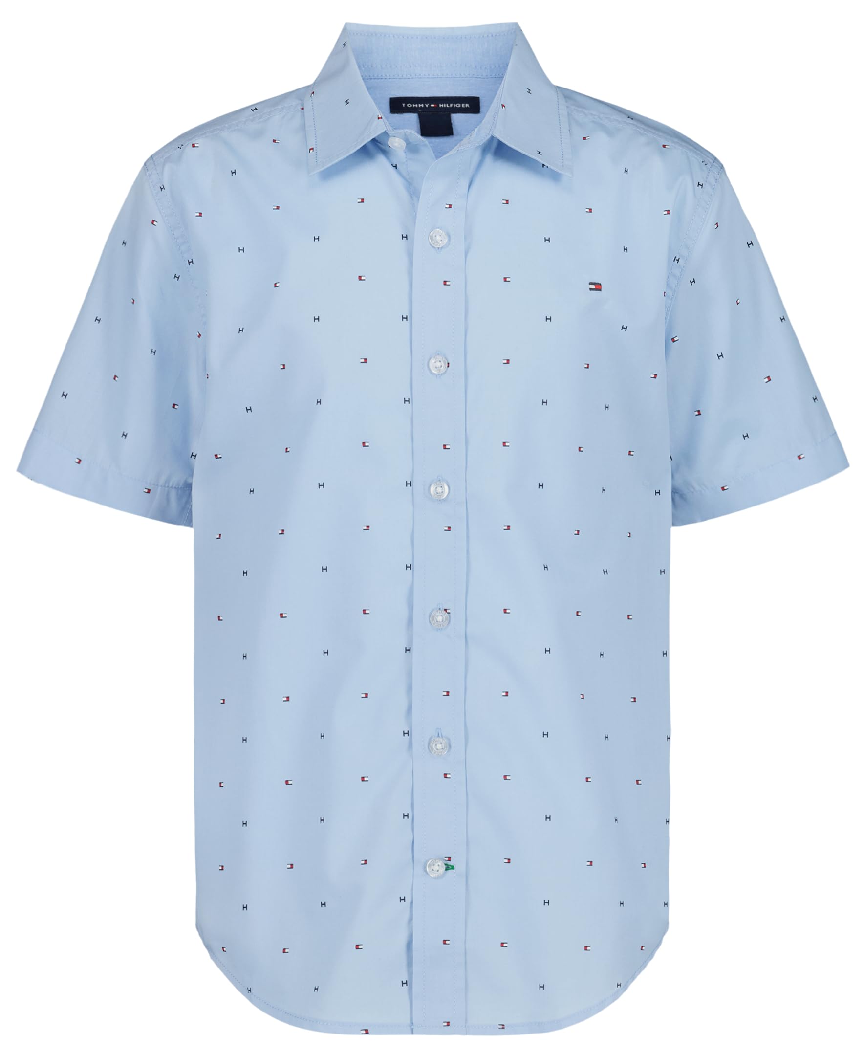 Boys' Short Sleeve Woven Button-Down Shirt