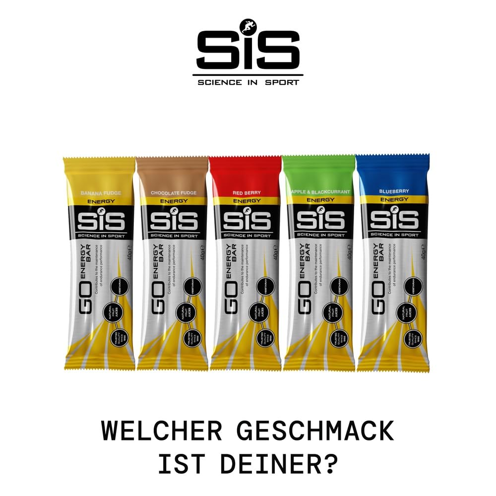 Science in Sport GO Energieriegel Mini 40g 30er Packung Apfel Schwarze Johannisbeere - Leckere Kohlenhydrate Riegel mit 27g Kohlenhydrate, Energielieferanten für das Power Training