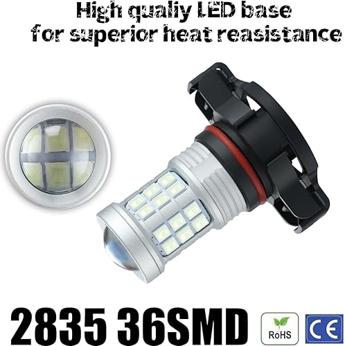 Vista 168 de Bombillas LED antiniebla superbrillantes de 3000 lm H8 H11, bombillas DRL de alta potencia 3030 chips con lente de proyector de repuesto