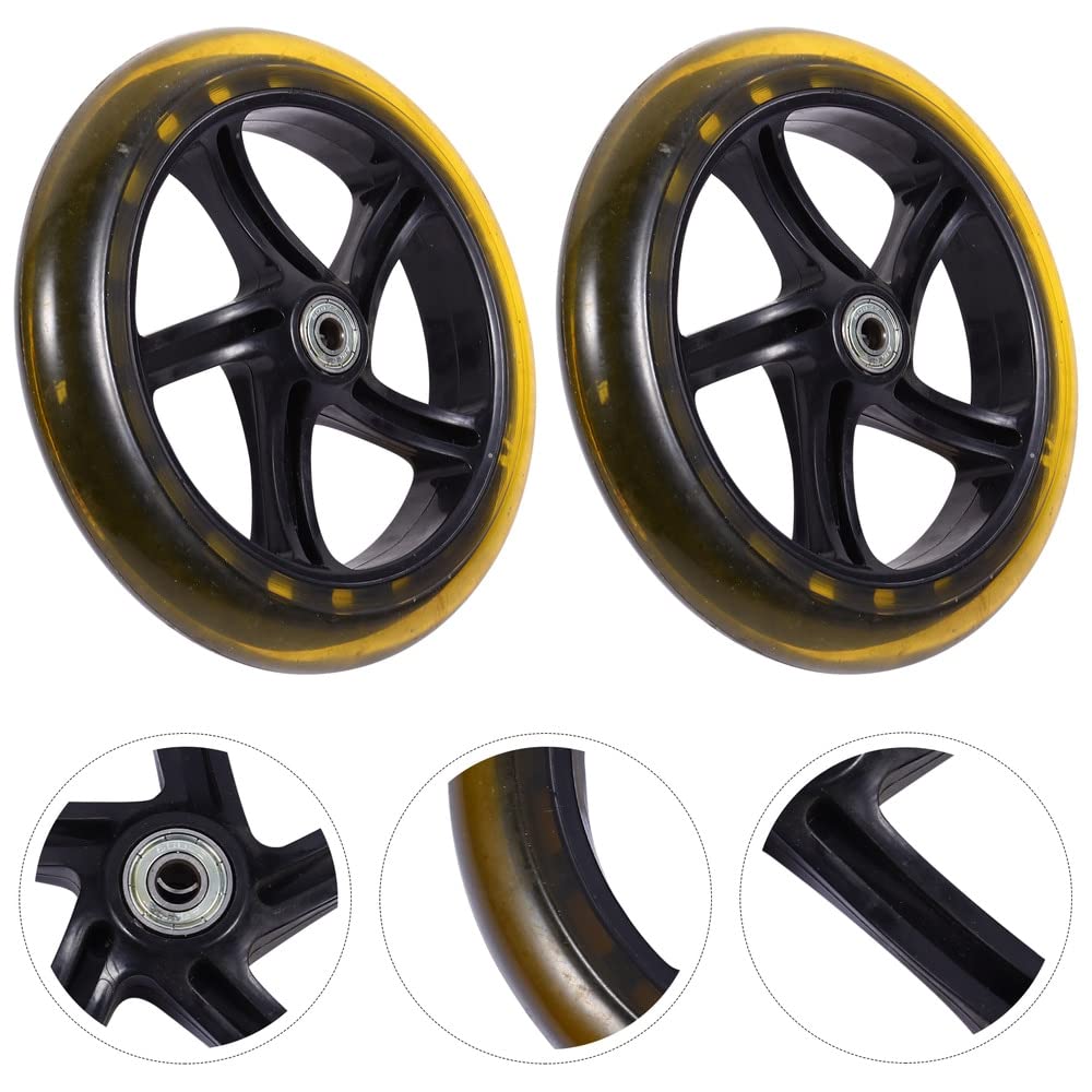 Ruote Monopattino Freestyle 2pcs Scooter Scooter Ruote ad Alta Elastica Resistente all'Usura PU. Ruote portanti Ruote Monopattino Elettrico
