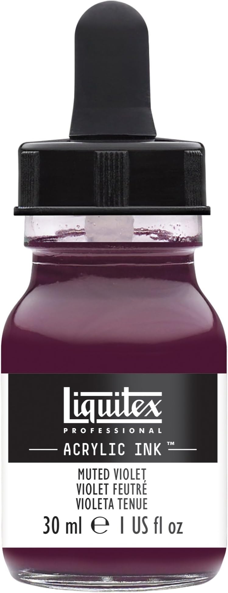 Professional Acrylic Ink, 1-oz (30ml) Jar, Muted Violet