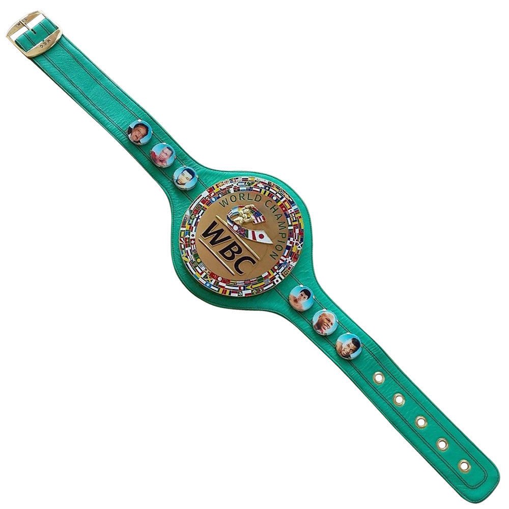 WBC Championship pasek bokserski 3D prawdziwa skóra dorosły z pudełkiem/etui