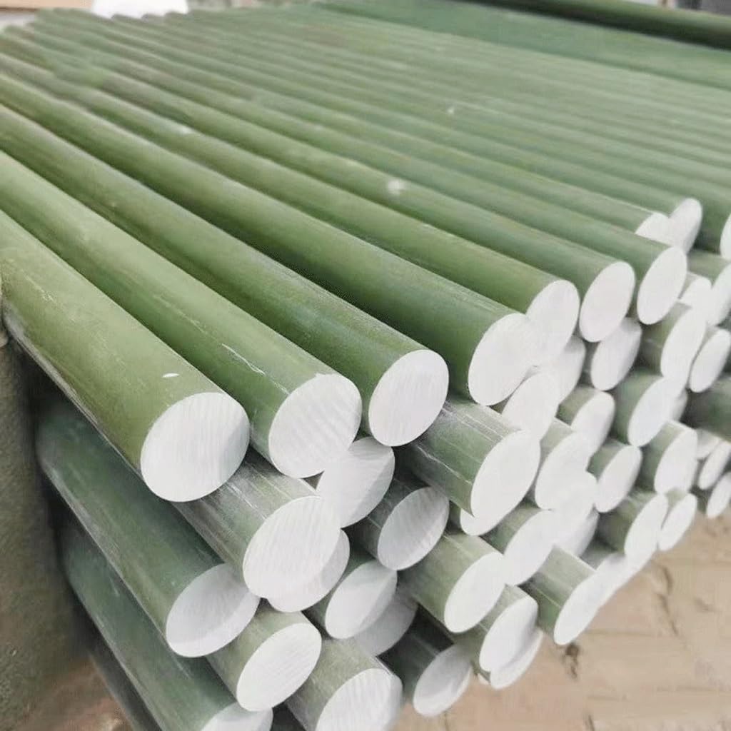 Varilla Aislante Fr4 G10 Longitud 50Cm Varilla de Epoxi Tablero de Fibra de Vidrio Verde Claro Varilla de Fibra de Vidrio/Diameter 25Mm