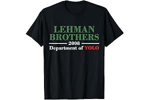 Lehman Brothers 2008 Crisis Souvenir Vintage Short Sleeve T-Shirt