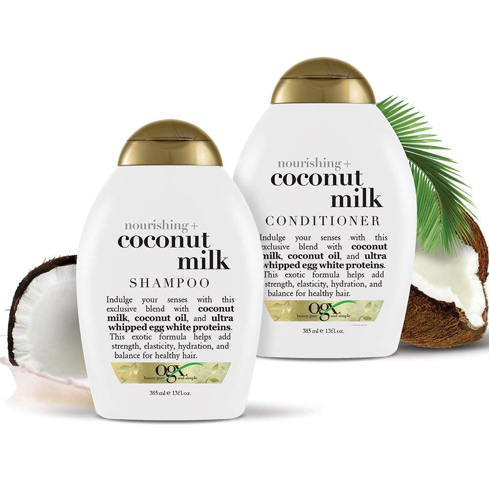 OGX Coconut Milk Shampoo + Conditioner Combo(385ml x 2)-picture-32