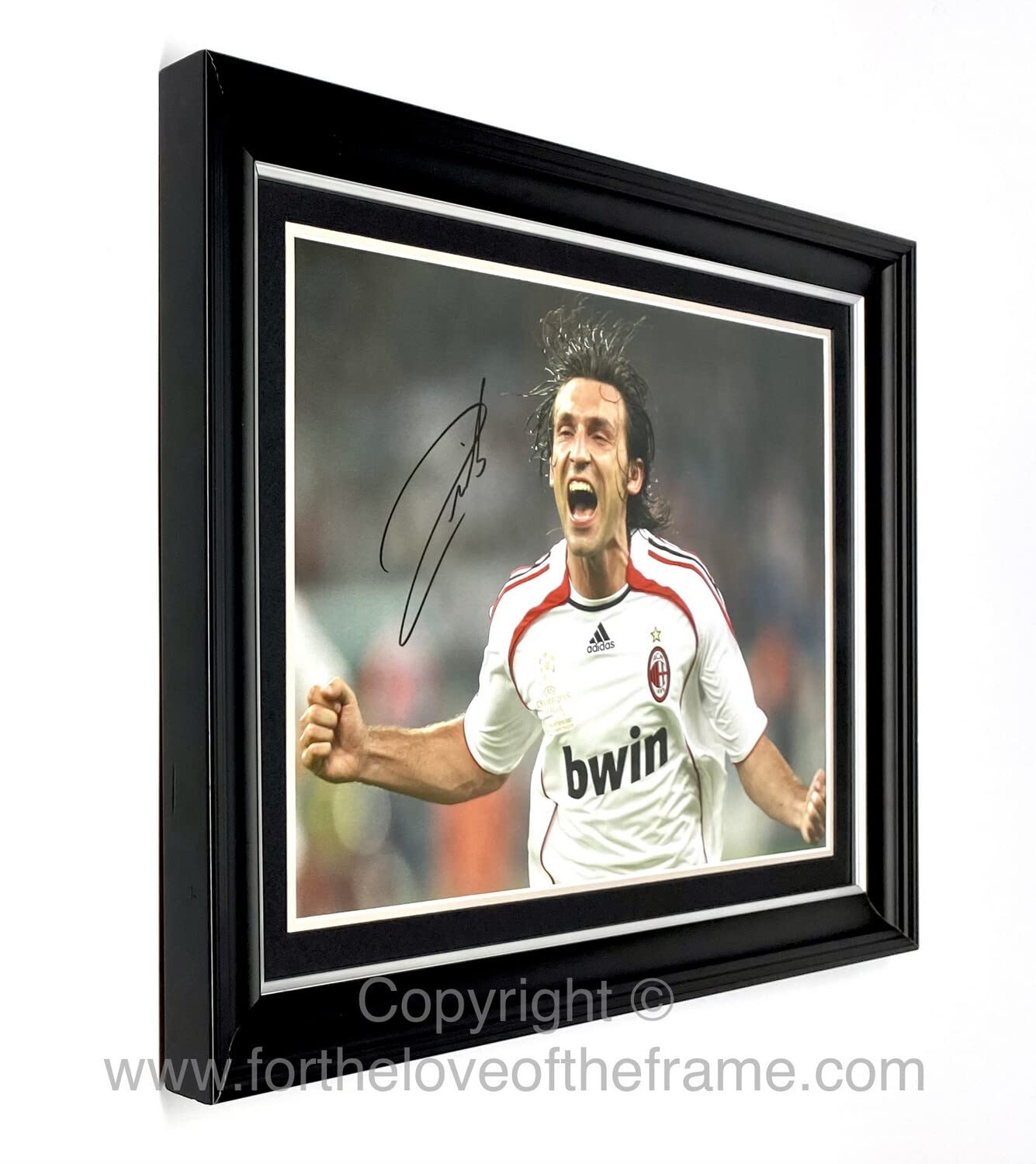 Andrea Pirlo Hand Signed Autograph AC Milan Football Soccer