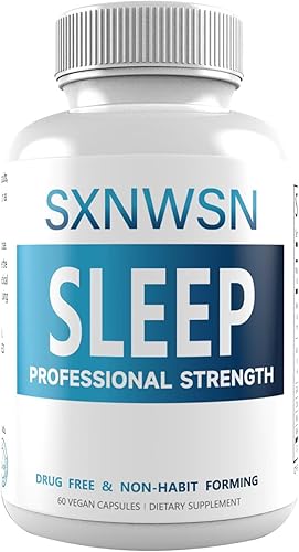 Apoyo para dormir para adultos, suplemento de magnesio con melatonina raíz de valeriana Ashwagandha GABA - Apoya el sueño, la calma después del