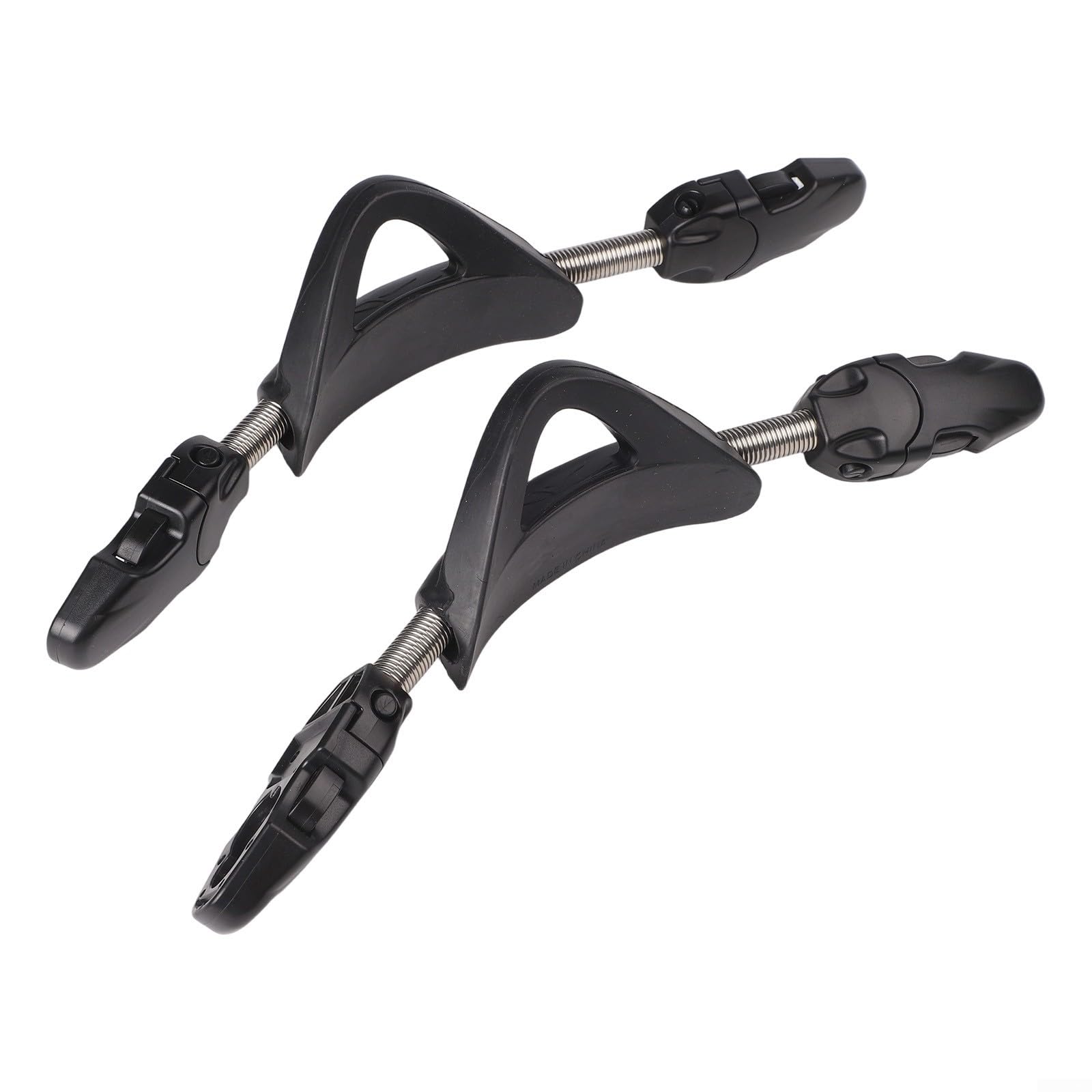 Accarugty Stainless Steel Spring Fin Straps For Scuba Diving, 304 Non-Slip Replacement Laces With Epdm Tpr, Compatible With Most Mares Fins, Seawater Resistant Gear(XS black)