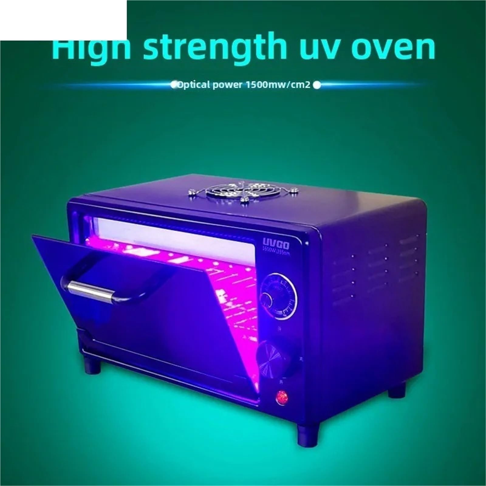 Caja de curado UV de alta intensidad 365 nm 395 nm 405 nm LED horno UV para resina de secado rápido pantalla gabinete de reparación con interruptor de temporización, 120 W