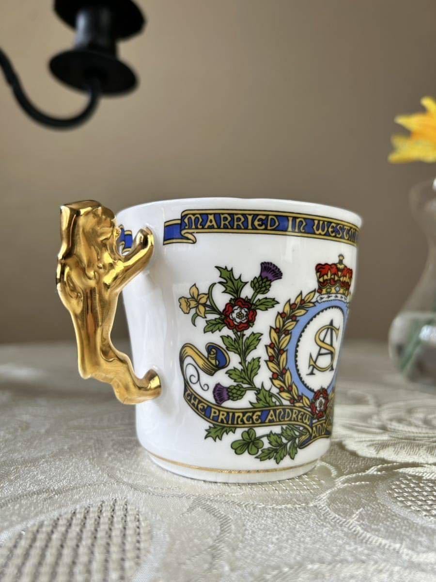 1986年イギリス製アンドルー王子セーラ王女結婚記念マグカップヴィンテージ陶器 Amazon.co.jp: 英国王室 ロイヤルファミリー パラゴン 1986年プリンス