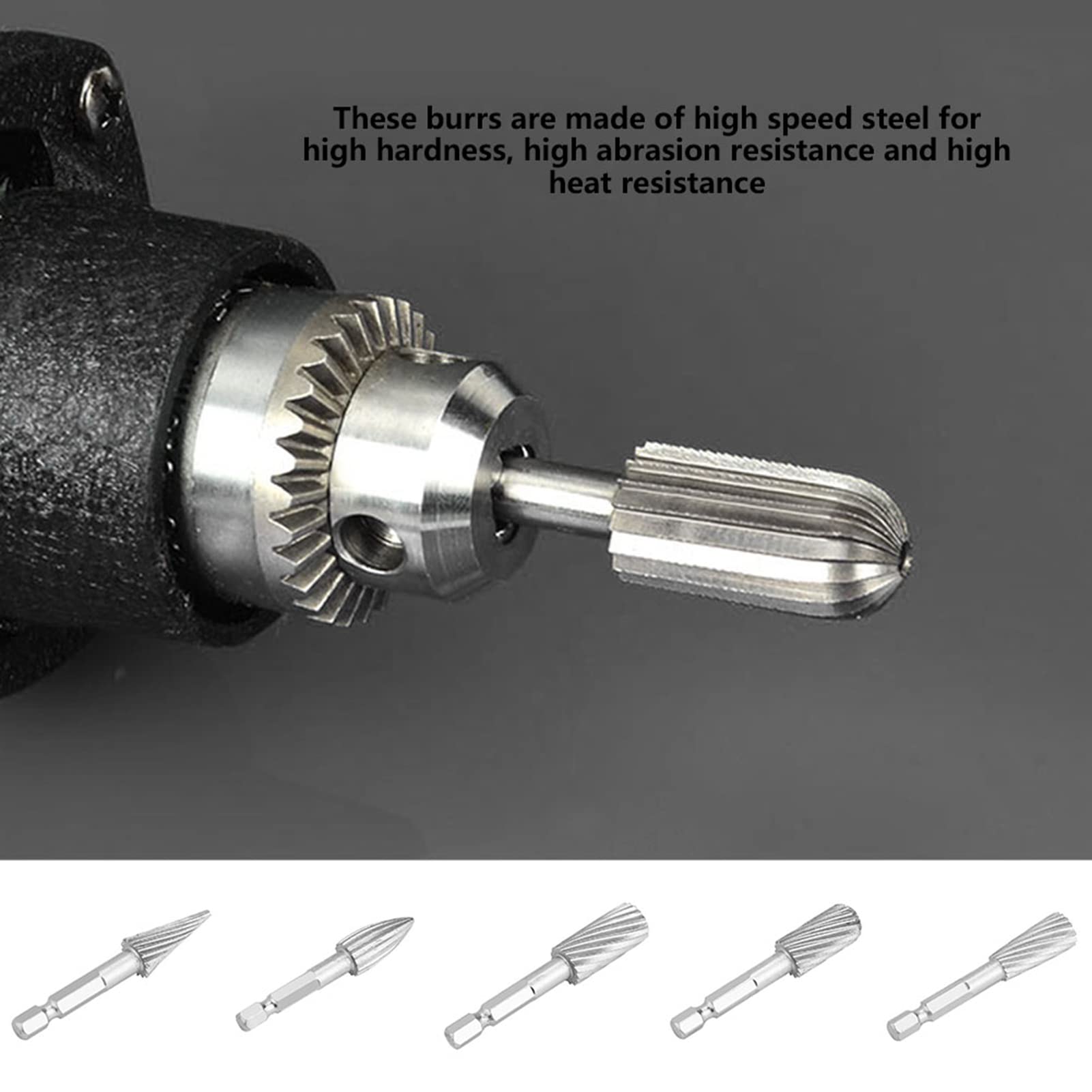 Milling Cutter, Single Cut Milling Cutter, High Hardness Professional Use for Aluminum