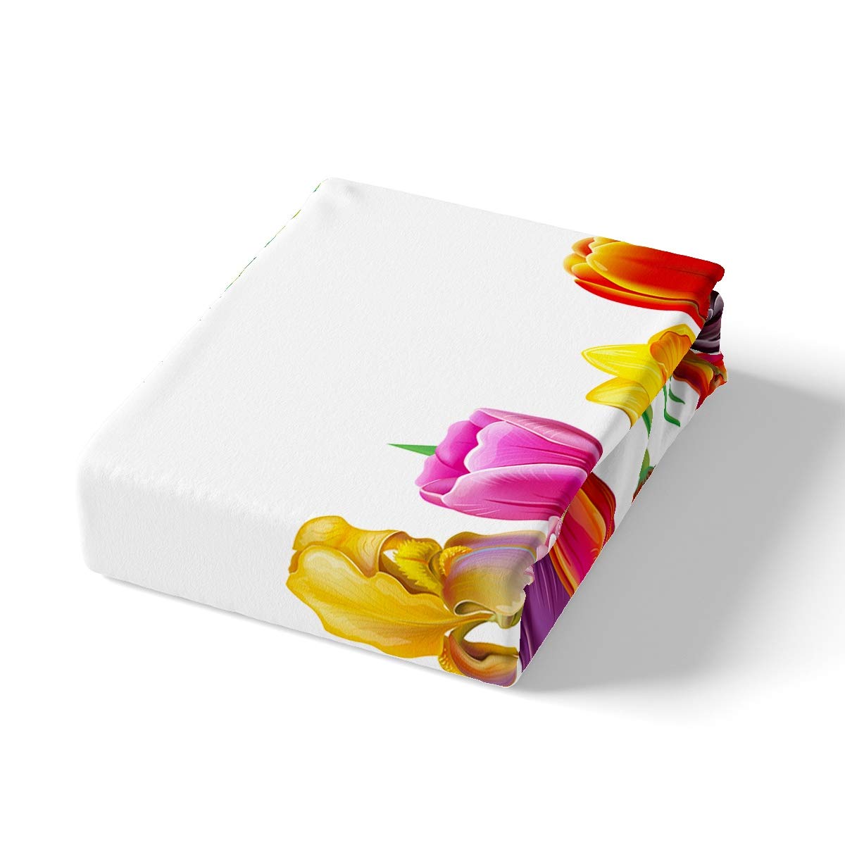 Juego de Cama Flores,para niños,niñas,Floral,Rosa,tulipán,orquídea,Naturaleza,Funda de edredón de Microfibra hipoalergénica,3 Piezas,King
