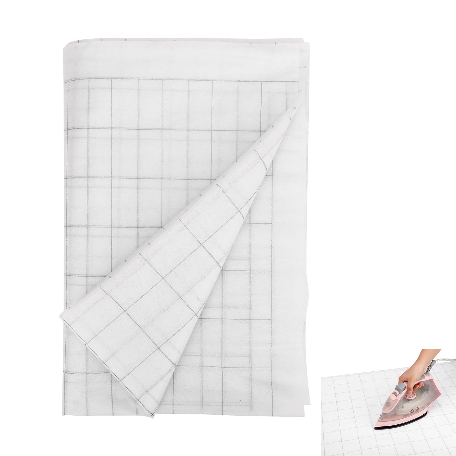 Gosknor 2" Grided Fusible Interfacing, 49"x4.37Yds Iron on Interfacing
