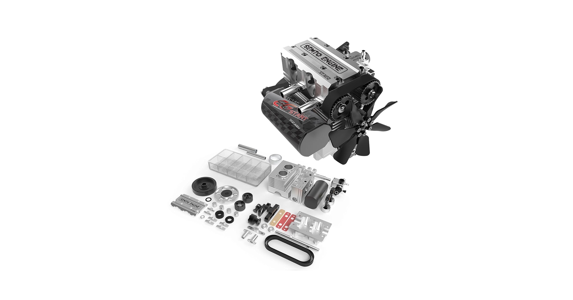 NF×cado stemmini SEMTO Engine ST-NF2 Mini Engine Kit, L2 Metal Engine Inline
