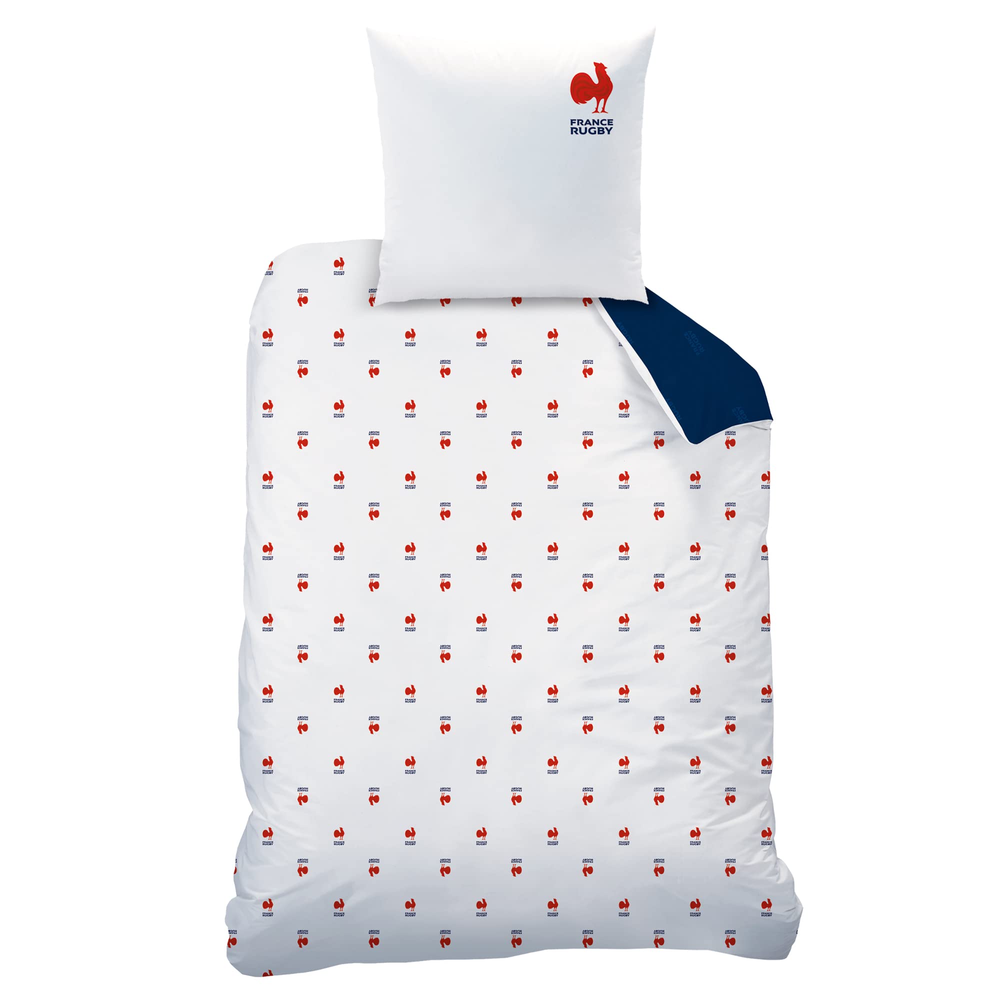 Housse de couette BAXLEY 140x200 gris en coton | Leroy Merlin