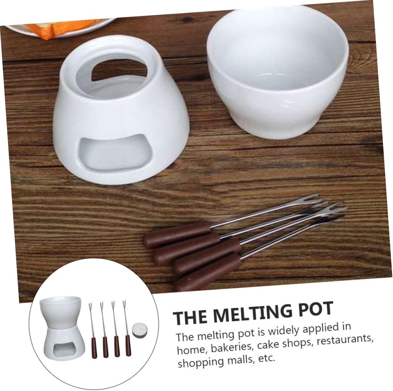 Mini Cheese Melting Furnace Lightweight Ceramic Tool Great for Diy Chocolate Cheese Fondue