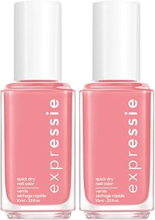 expressie Nail Polish, Dusty Rose Pink, 0.33 Ounce | Quick-Dry | Vegan Formula | Second Hand First Love | Pack of 2