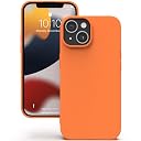 YATWIN Silicone Back Case for iPhone 13 Mini, Soft-Touch Phone Back Cover for Apple iPhone 13 Mini - Orange gallery image