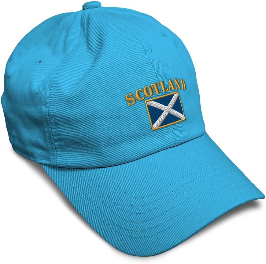 Custom Soft Baseball Hat Embroidered Dad Hat Scotland Flag Men & Ladies Baseball Cap Cotton