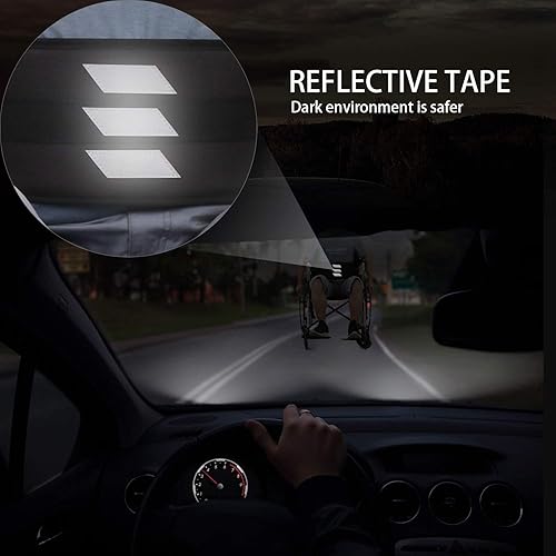 Miniatura 5 de Cinturón de seguridad para silla de ruedas, correas de sujeción médicas con cinta reflectante, arnés de seguridad para pacientes, correa de regazo