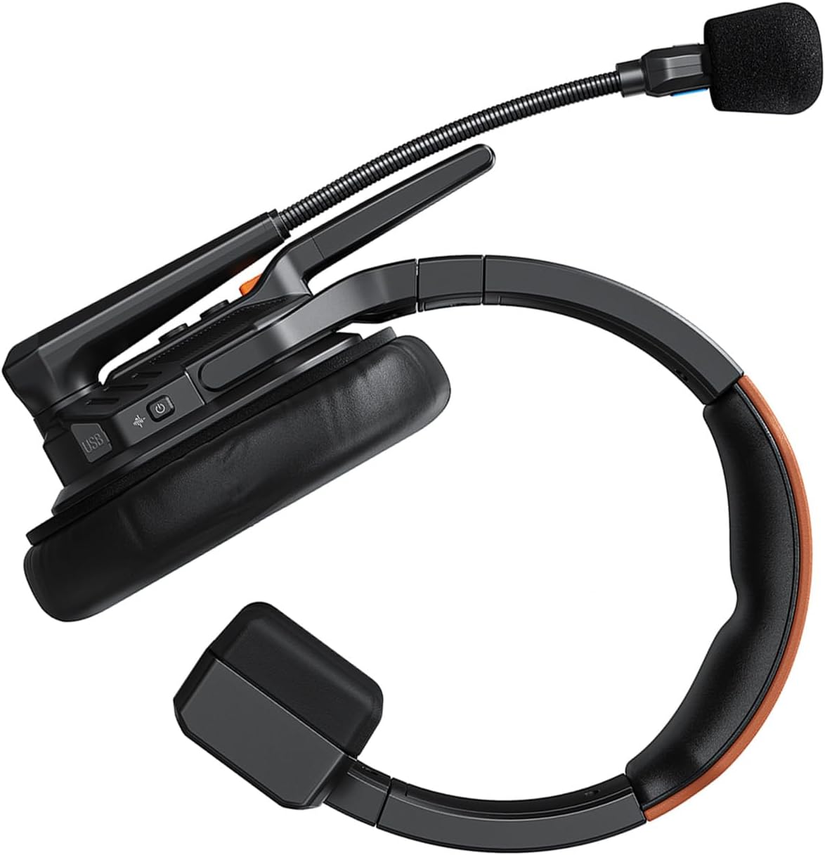 Full Duplex Wireless Intercom Headset for 2 Person, 500M Range AI Noise Cancelling Headset, 12H Battery Communication, Ideal for Film Production Live Events