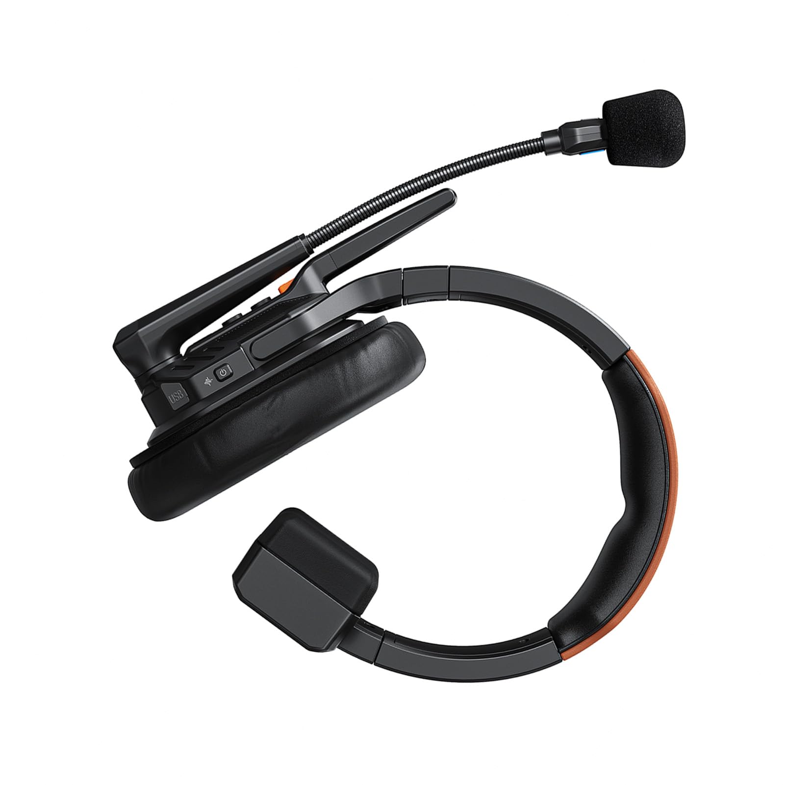Auriculares de Intercomunicación Inalámbricos, Auriculares de Comunicación con Reducción de Ruido Dúplex Completo para Comunicación en Equipo, Conversación Grupal, Juego de 2 uds.