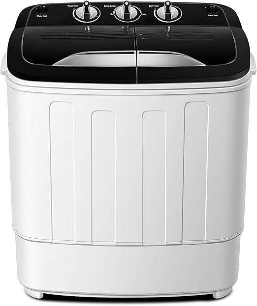 Portable Washing Machine with Draining Pump Twin Tub
