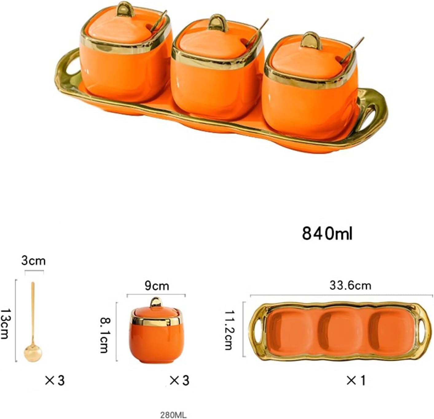 Condiment Pots Kitchen Household Seasoning Jar Storage Box Set for Kitchen Use