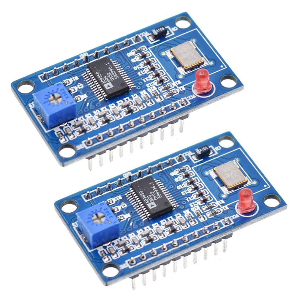 2 módulos generadores de señal DDS AD9850 0-40 MHz, 2 ondas sinuosas y 2 salidas de onda cuadrada
