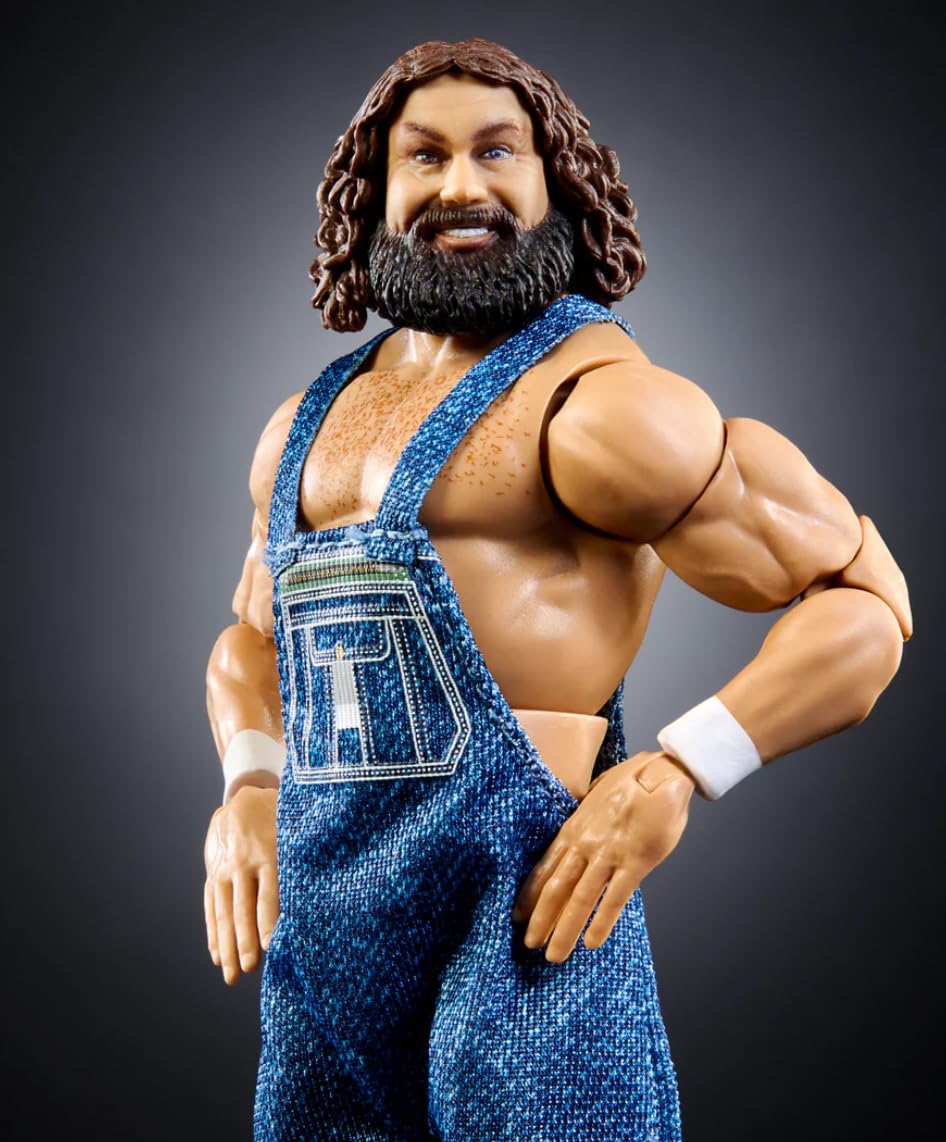 WWE Hillbilly Jim Mattel Elite Collection Saturday Nights Main Event Series 1 - Figura de acción de lucha libre