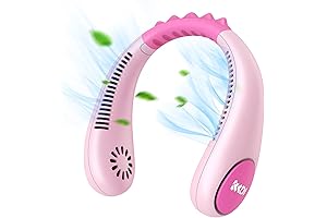 Portable Kids Neck Fan, Rechargeable Bladeless Fan