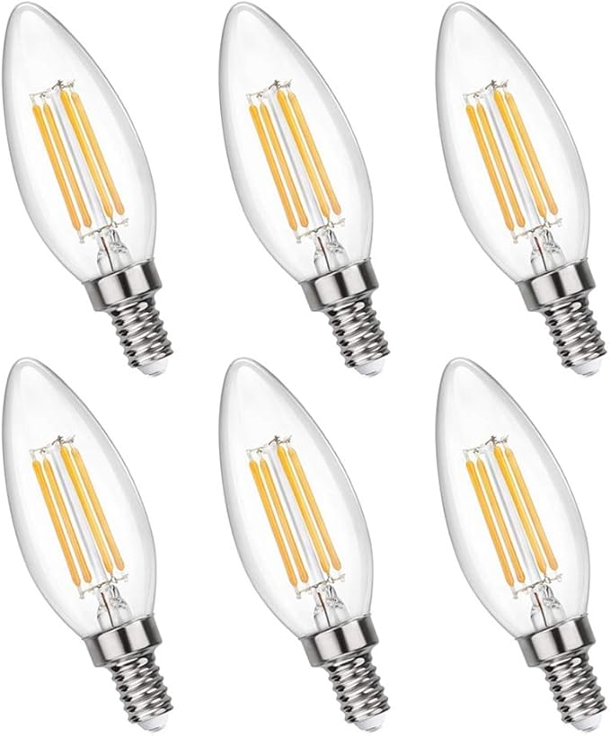 Ampoule Bougie E14 Dimmable Blanc Chaud 2700K, 400LM, 230V, E14 C35 4W