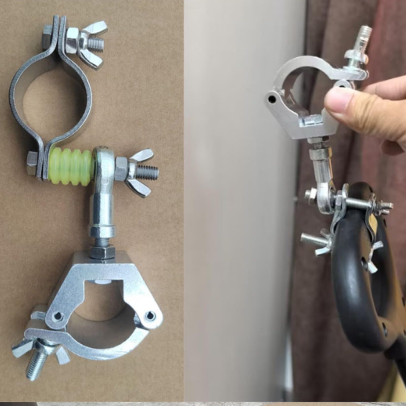 Enganche Remolque Alta Resistencia | Resistente, Conector Remolque con Abrazaras, para Camping,