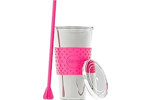 Copco Sierra Tritan Cold Tumbler with Removable Straw, 24-Ounce, Hot Pink