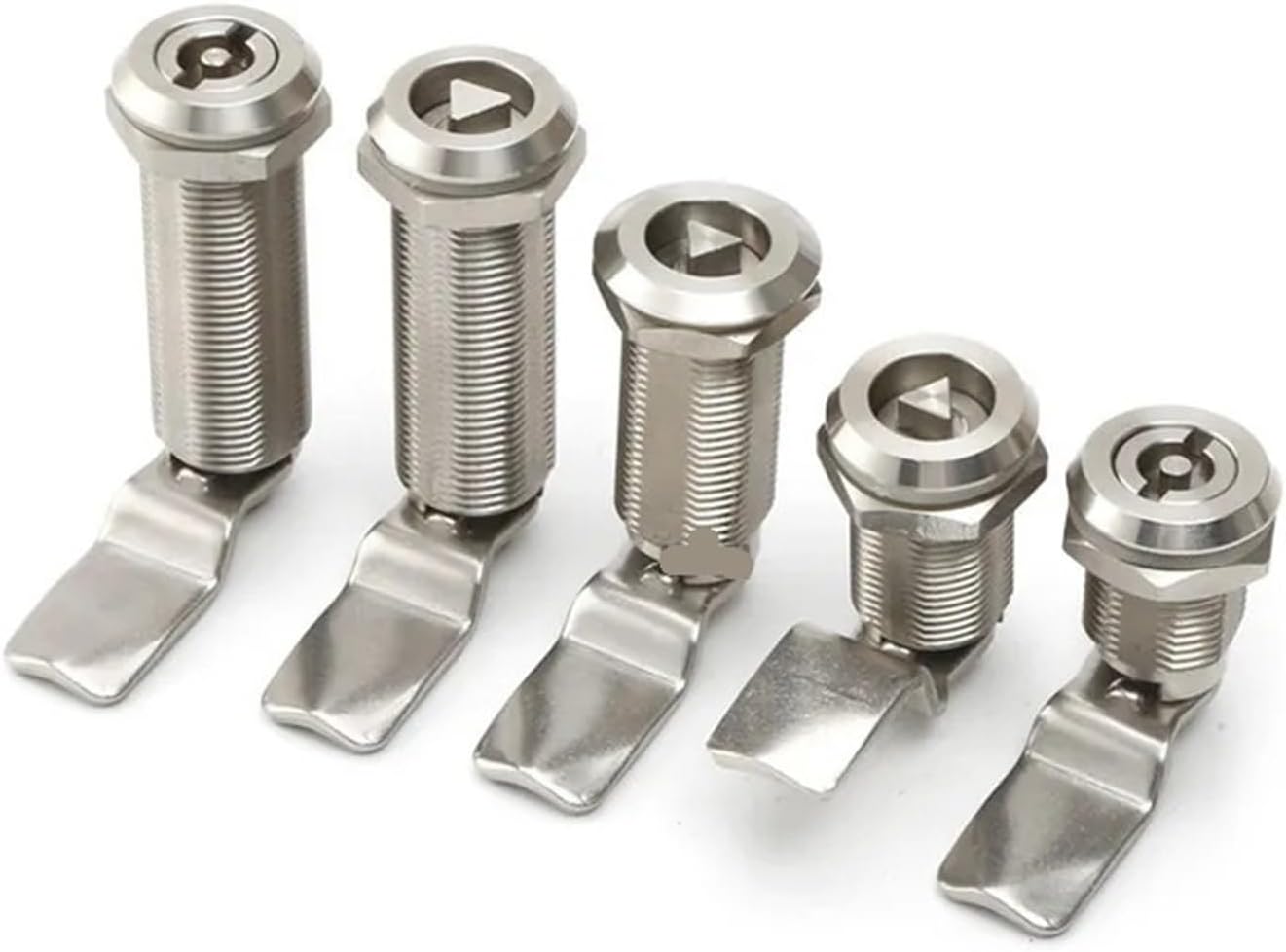 MS705-30-50-62 Cylindrical Pivot Lock Outdoor Cabinet Door Lock 304 Stainless Steel Cabinet Lock 1Pcs(30mm Four Corner)