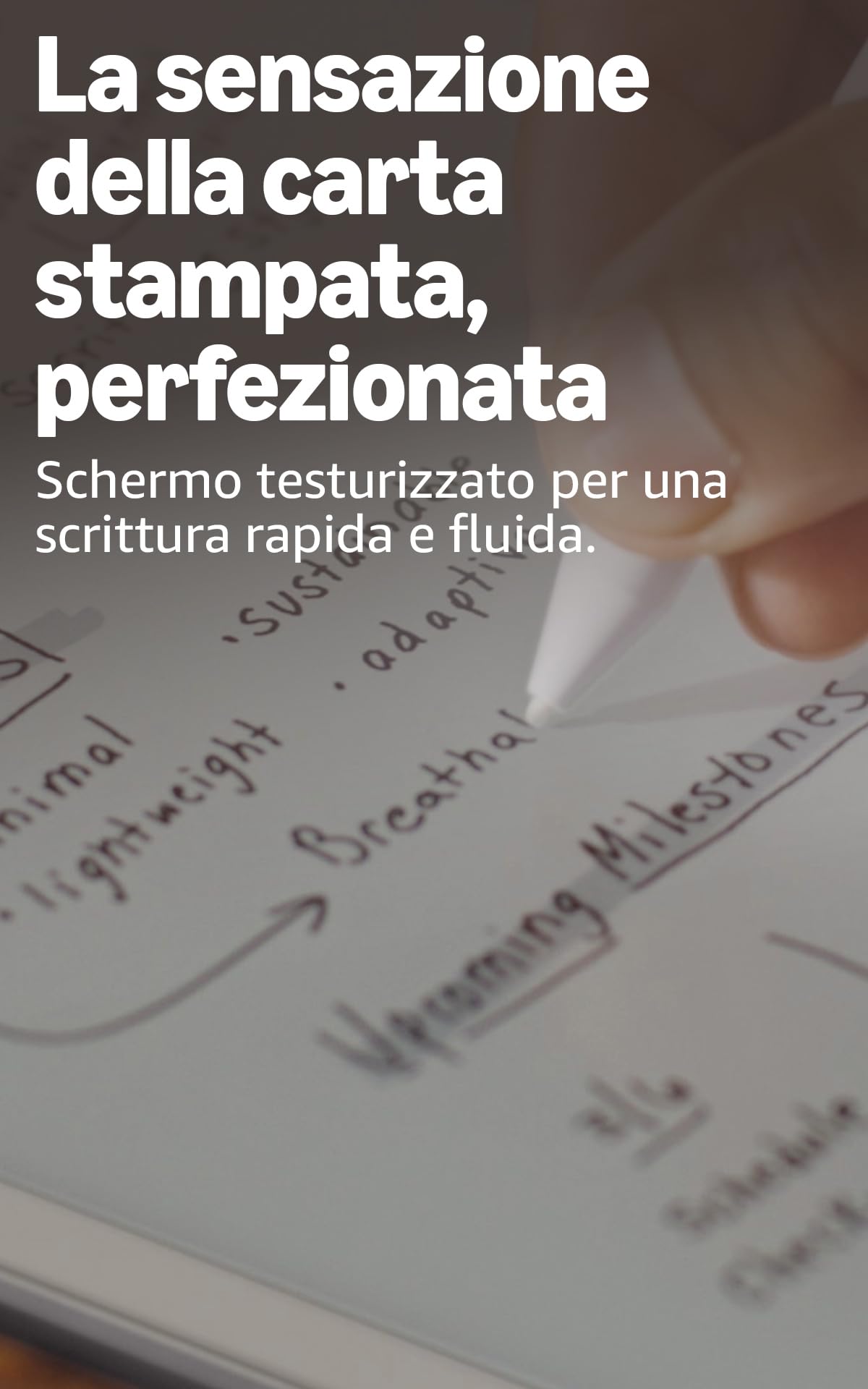 Amazon Kindle Scribe 16 GB senza luce frontale (ultimo modello) — Schermo da 11’’, effetto carta stampata — Più sottile, leggero e veloce — Scrivi nel taccuino integrato, nei documenti e nei libri