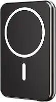 Geonav Power Bank, Carregador Portátil Universal por Indução 5.000mAh, Ultraslim Carregamento rápido, Compatível com MagSafe®, PB5KALMAGBK, Preto
