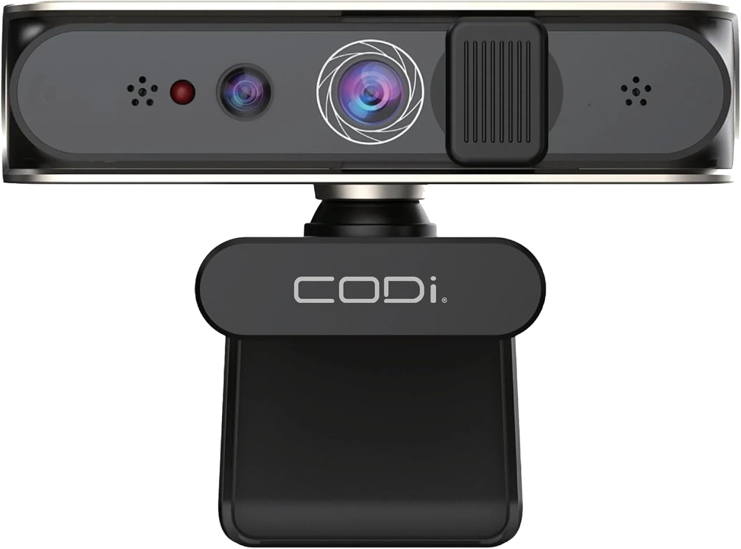 CODi Allocco HD 1080P IR Webcam with Windows Hello Facial Recognition, 30FPS USB-A Camera with Built-in Microphone, Auto Low-Light Correction for Video Conferencing & Streaming