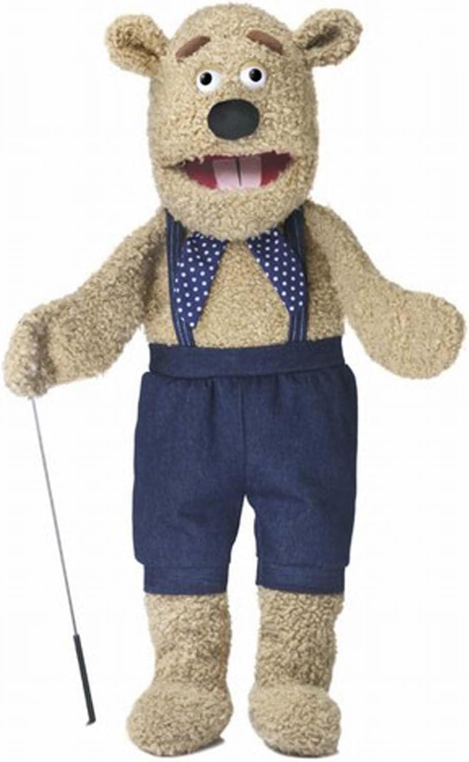 28" Silly Bear w/ Arm Rod, Full Body, Ventriloquist Style, Animal Puppet