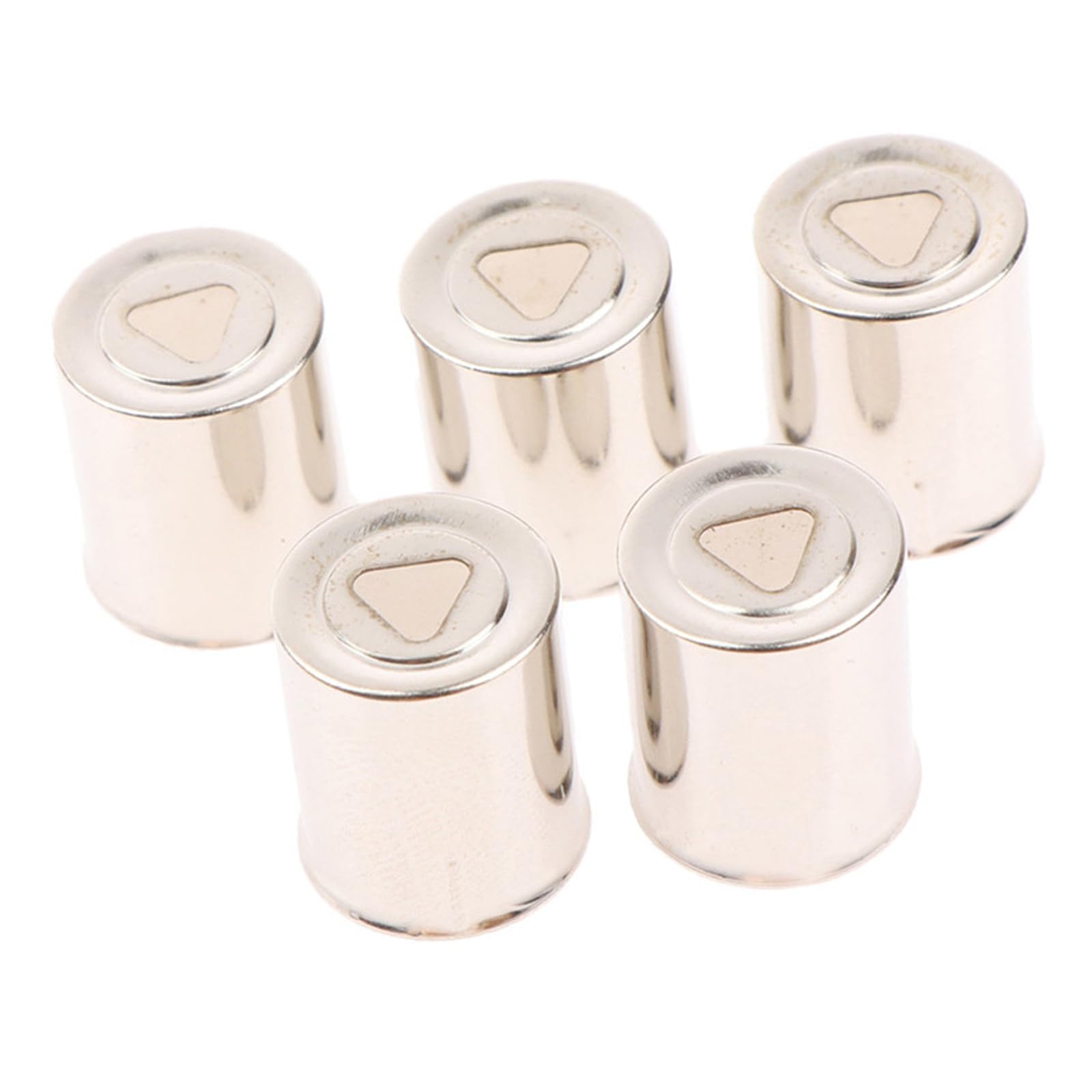 Greabuy Microwave Waveguide Caps Stainless Steel 5 Pack, Small Metal Covers for Magnetron Repair and Appliance Service Magnetron Cover Waveguide Cap Microwave Repair Component Oven Replacement