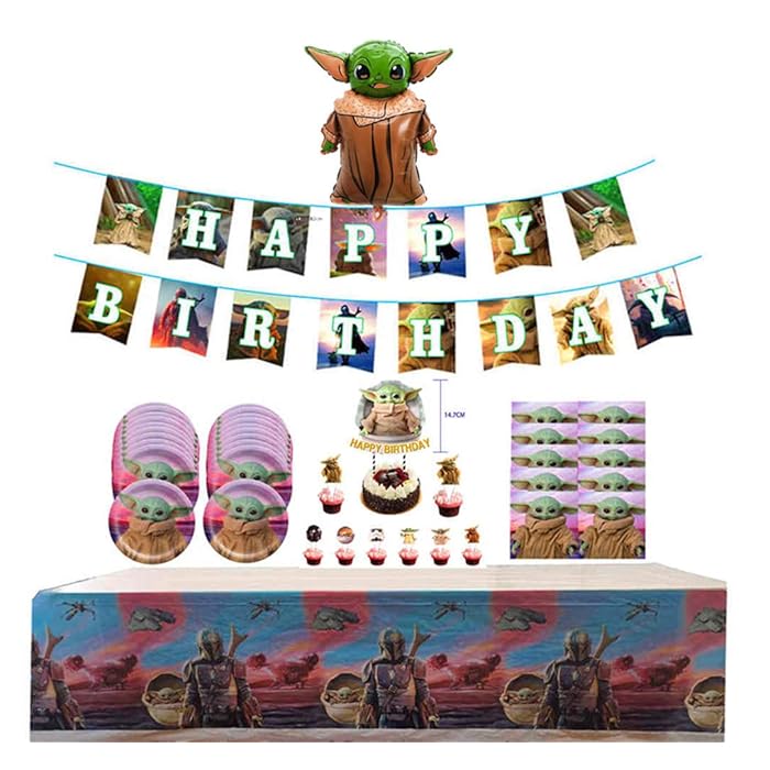 Buy SVYARLYU Baby Yoda Party Supplies and Decorations Baby yoda