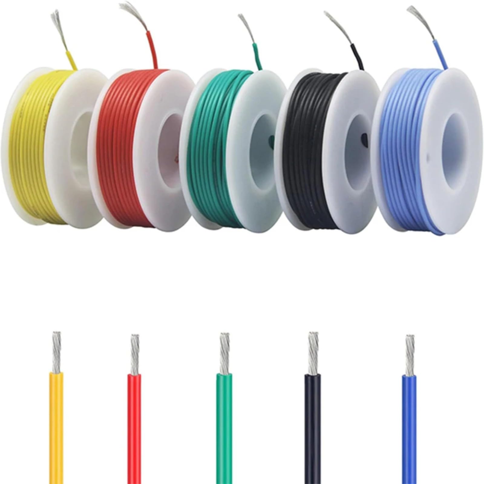 18-28AWG Cavi in silicone Flessibile Cable(Red; 5m; 26 AWG)