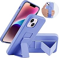 Vista 76 de Funda de silicona con soporte de LAUDTEC compatible con iPhone 7/8/SE, soporte de metal con soporte de pie vertical y horizontal, cubierta flexible