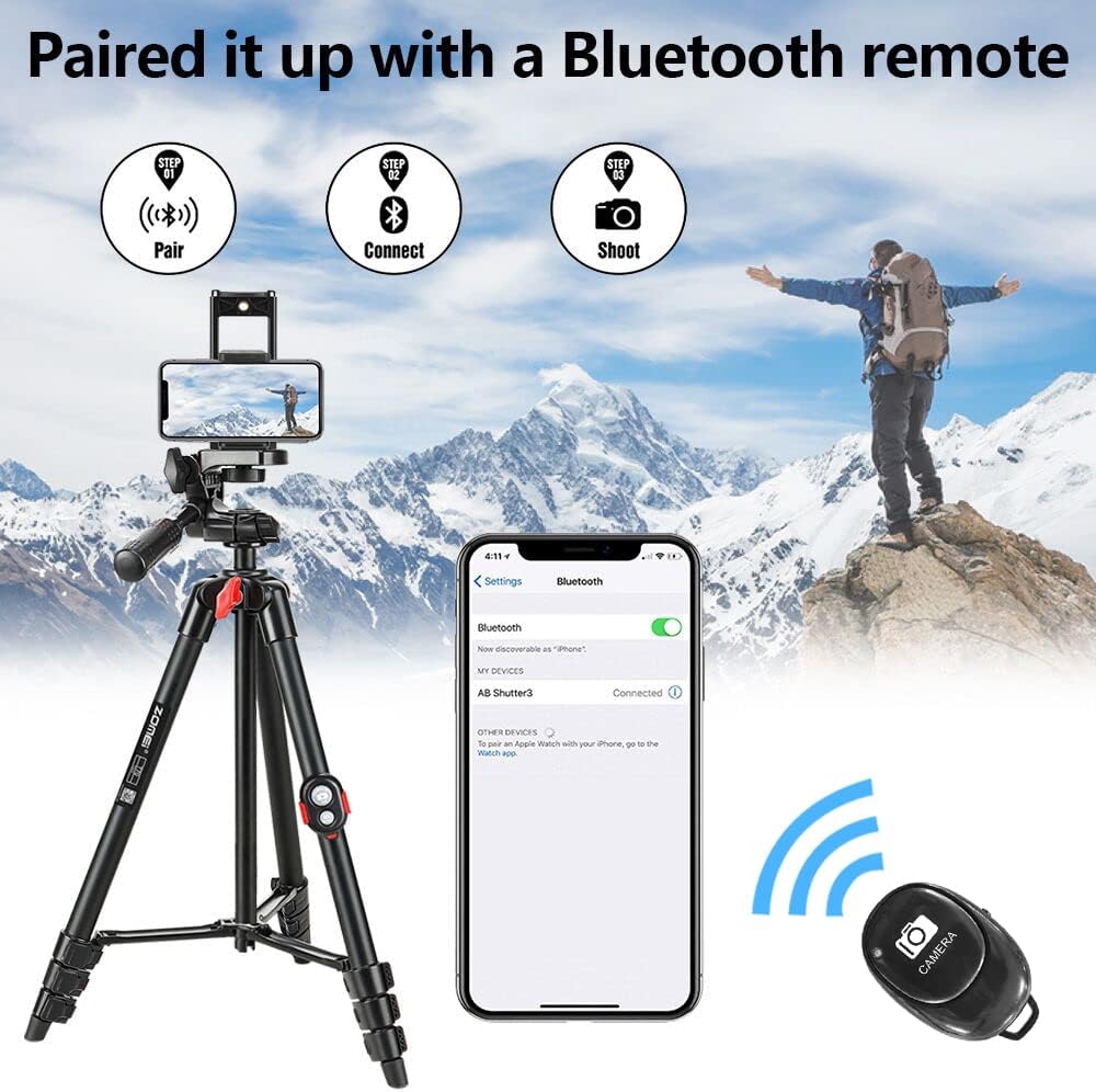 🔥 Flash Sale Phone Tripod, Stable Aluminum Tripod for Phone,Ipad,Light Camera, Cell Phone Tripod for Live Streaming Tiktok YouTube Video Recording