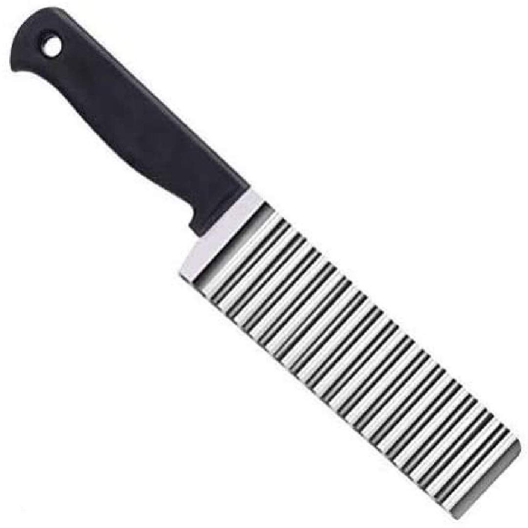 TOMATUS 1 PCS Crinkle Cutter, Potato Cutter, Crinkle Cutting Tool French Fry Slicer Stainless Steel Blade Nylon Handle Vegetable Salad Chopping Knife.(Nylon Knife) (B08VGR1RN8) Amazon Price History, Amazon Price Tracker