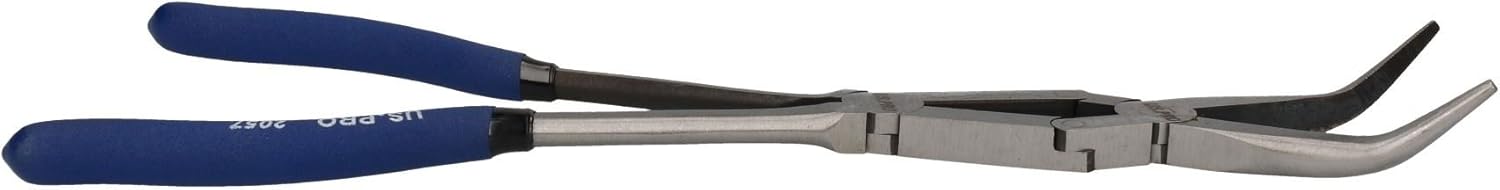 3pc Double Jointed Long Nose Plier Set 340mm Straight 45 90 degree U S Pro