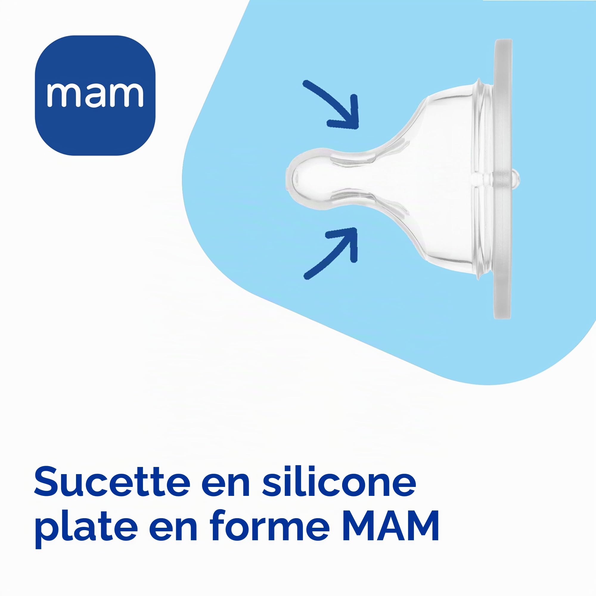 MAM Lot de 4 tétines en silicone