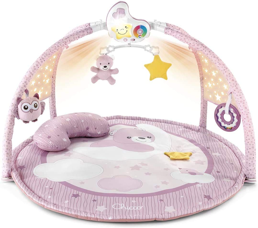 Chicco Palestrina dei Colori Rosa 3in1, Palestrina Neonato Multifunzione Elettronica & Libro Nascita per Neonati E Bambini, Diario con Spazi per Note E Fotografie, Rosa