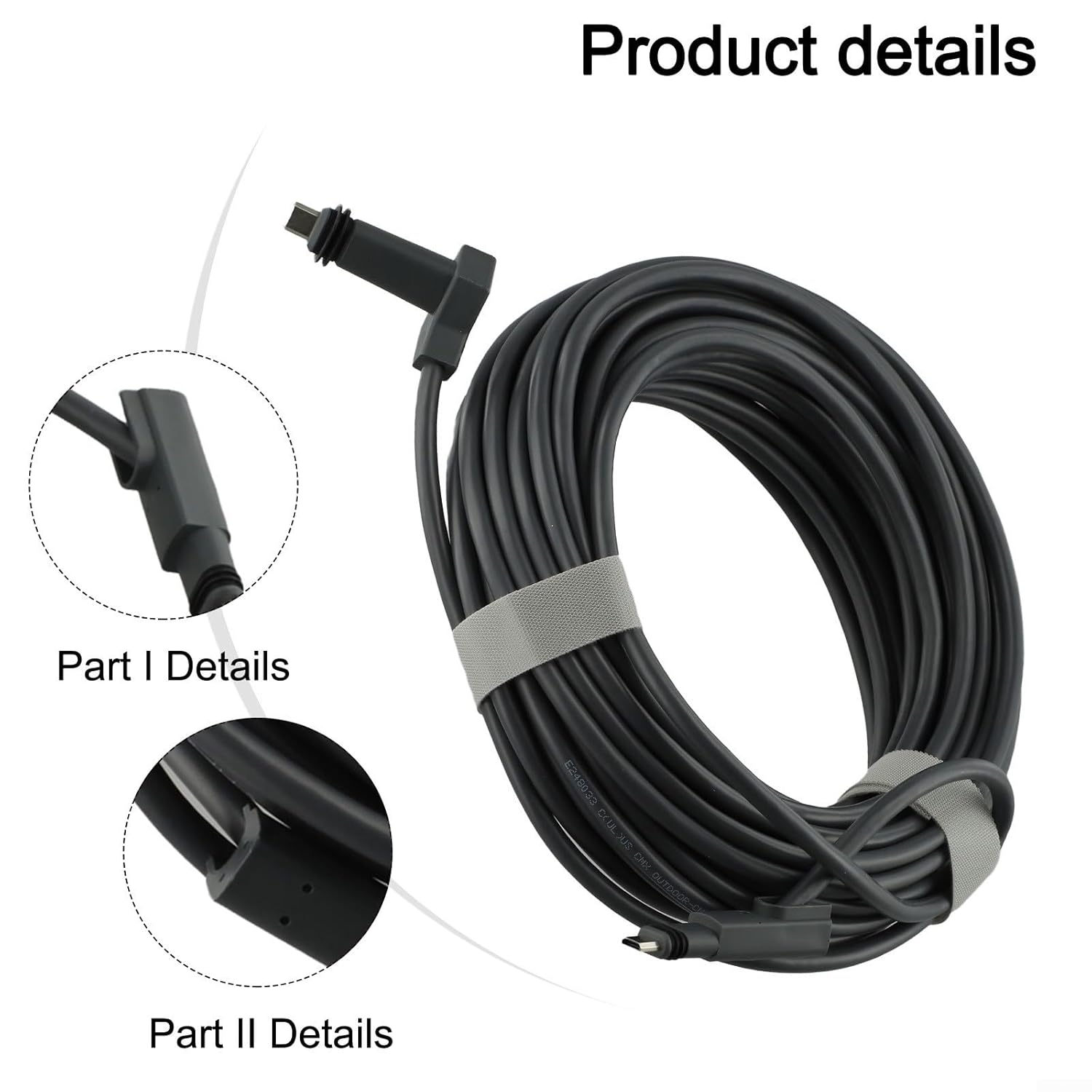 Flexible and Waterproof Ethernet Cable for Starlink V2 Ensures Optimal Performance in Harsh Conditions (15.3 M 50FT)